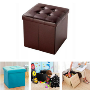 PUFF PLEGABLE CON BAÚL ORGANIZADOR