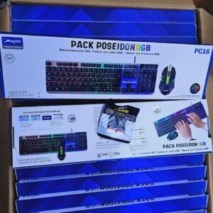 TECLADO CON MOUSSE POSEIDON RGB