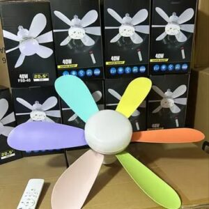 💡 FOCO VENTILADOR CON ASPAS DE COLORES 💡🌸