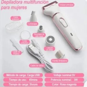 DEPILADORA ELÉCTRICA 4 EN 1