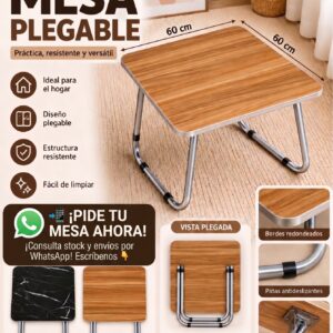 Mesa Plegable (60x60 x 70cm