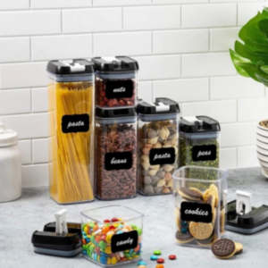 Set de 7 contenedores acrilicos