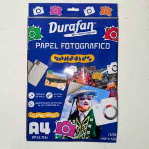 Papel fotografico con adhesivo