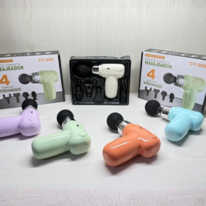 Pistola masajeadora 4 cabezales