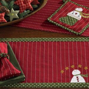 Individual navideño de tela 44x32cm