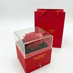 Cofre rosa roja + collar