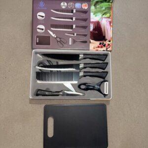CUCHILLO NEGRO 7 PIEZAS