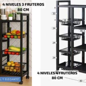 ESTANTE MULTIFUNCIONAL CON FRUTERO