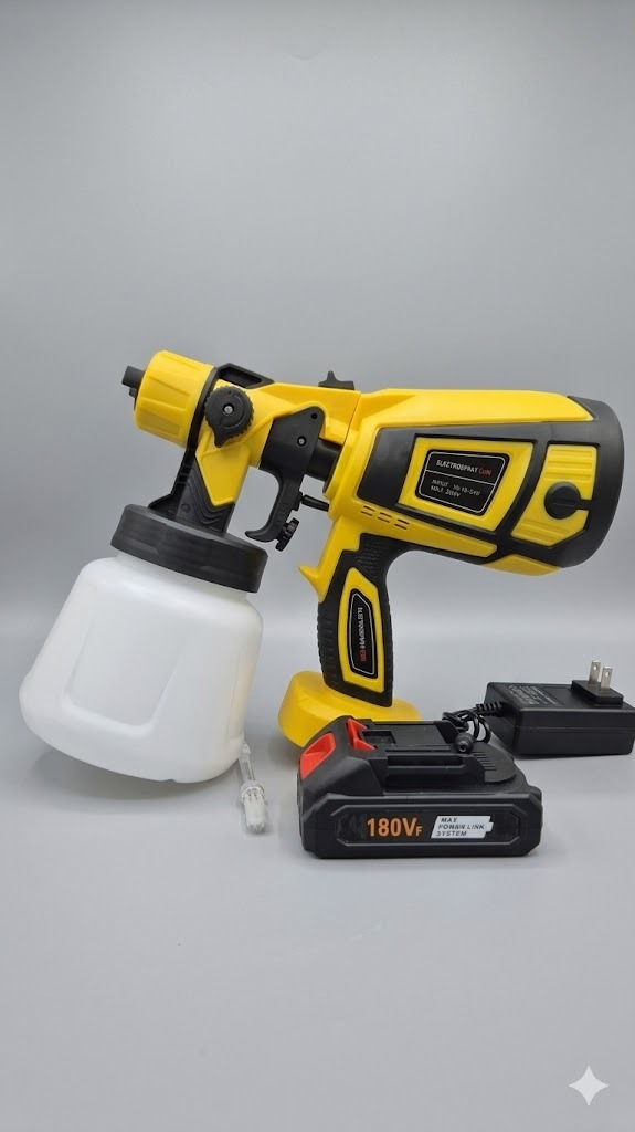 PISTOLA DE PINTURA RECARGABLE 1 BATERIA 180v