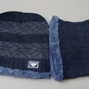 GORRO CON CUELLERA A RAYAS UNISEX