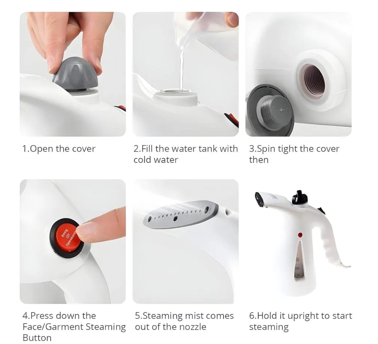 PLANCHA DE ROPA A VAPOR PORTÁTIL