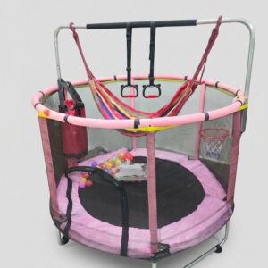 CAMA SALTARINA TRAMPOLIN ROSA