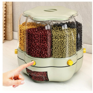 🪷*Dispensador Giratorio de Menestras y Granos – 10 Litros*