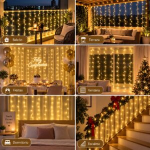 CORTINA DE LUCES DECORATIVA