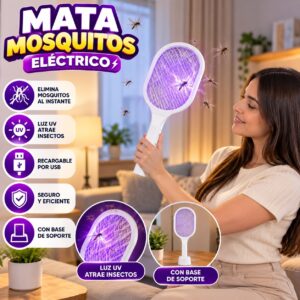 RAQUETA ELÉCTRICA MATAMOSQUITOS