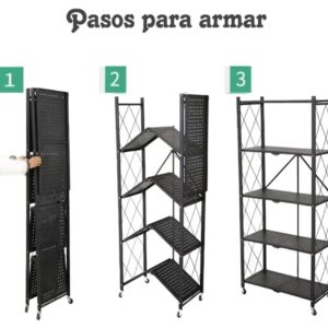 ESTANTE METALICO PLEGABLE DE 5 NIVELES