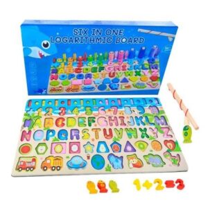 TABLERO MONTESSORI 6 EN 1
