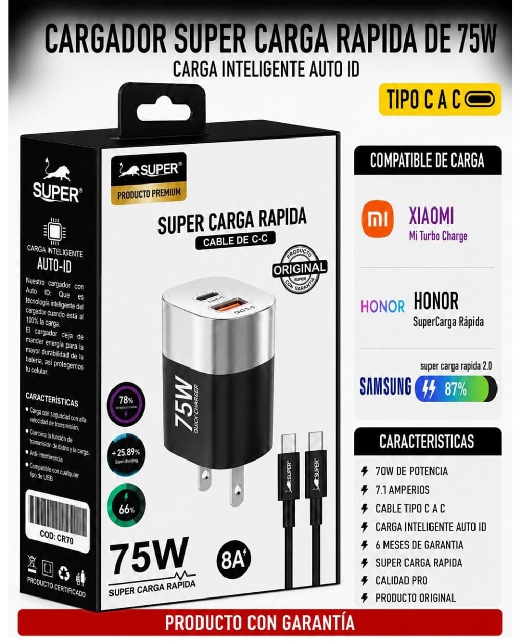 CARGADOR DE ALTA GAMA – SUPER