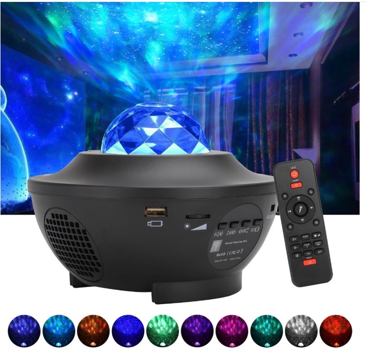 PROYECTOR DE GALAXIA CON PARLANTE